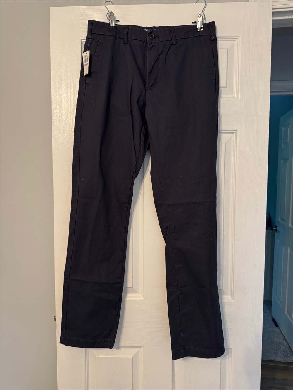 Izod Mens Straight Fit Chinos - Dark Grey